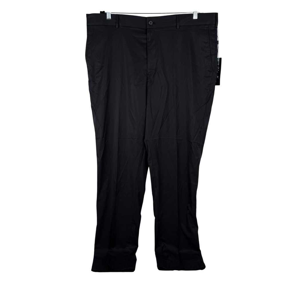 Walter Hagen Mens 42x36 Pants Black Straight Fit Big Tall Perfect 11 Golf Chino